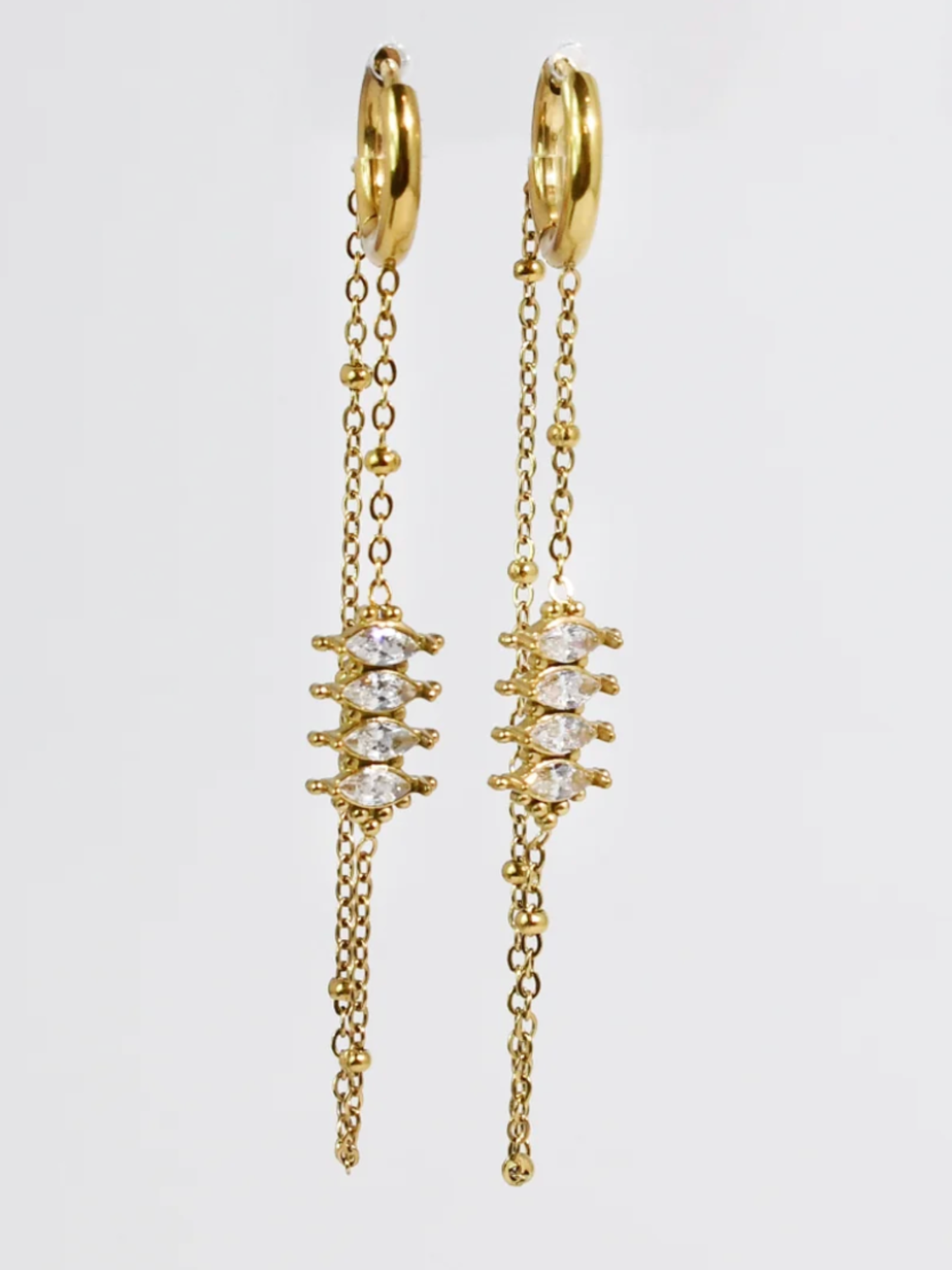 Golden Hour Huggie Earrings - Waterproof