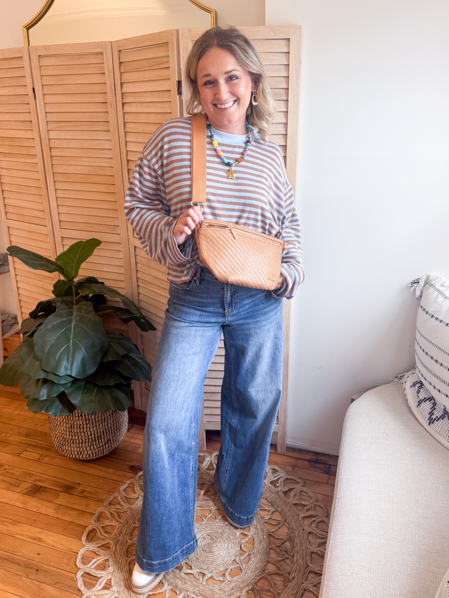 Linnie Striped Knit Top