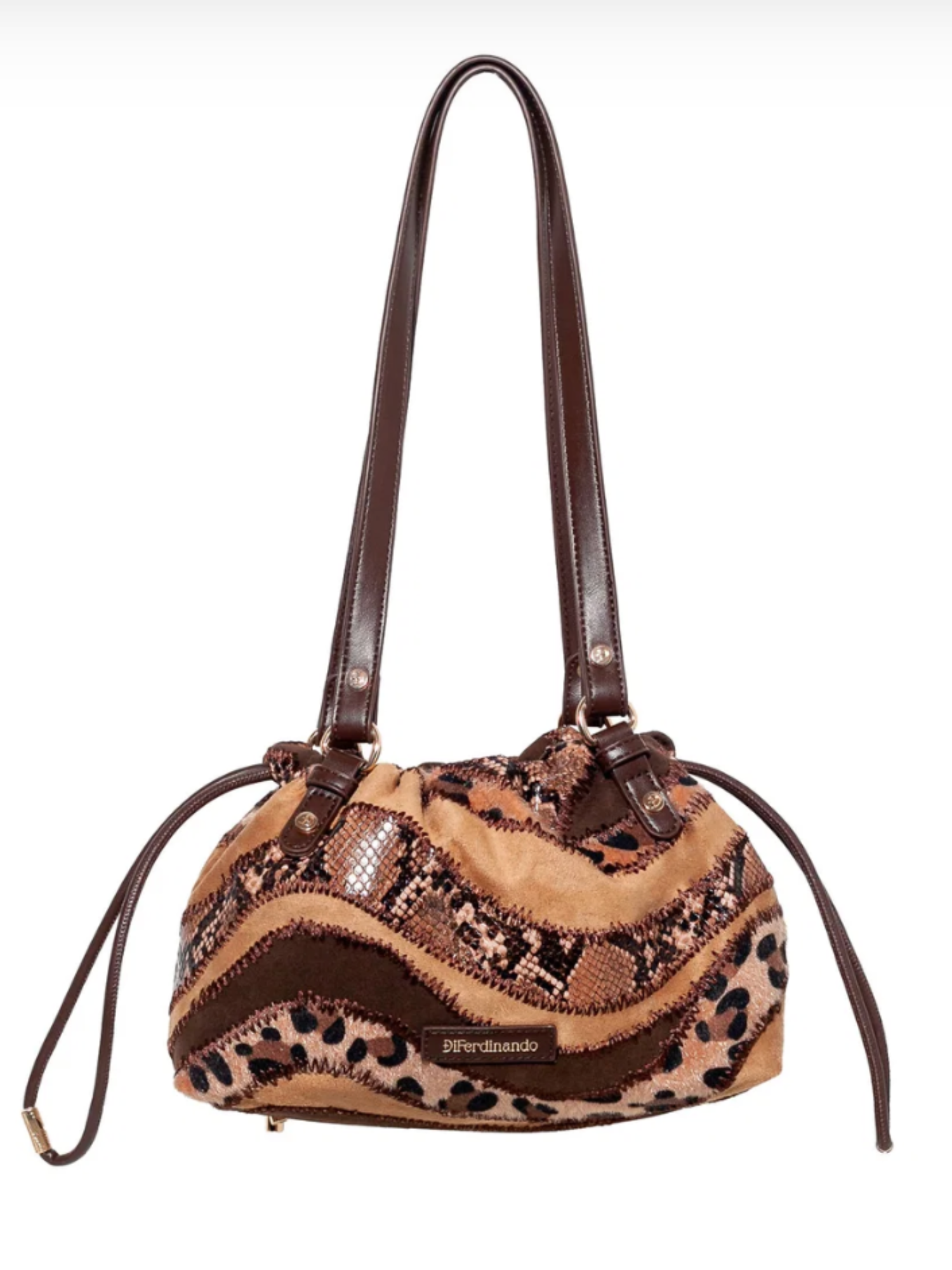 Desert Stitch Shoulder Bag - Leopard