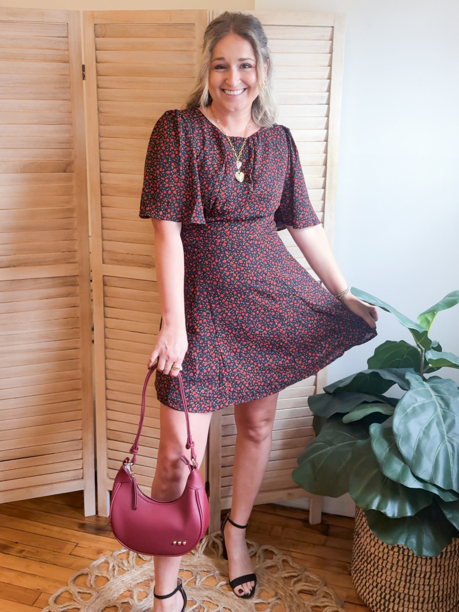 Briar Floral Print Mini Dress