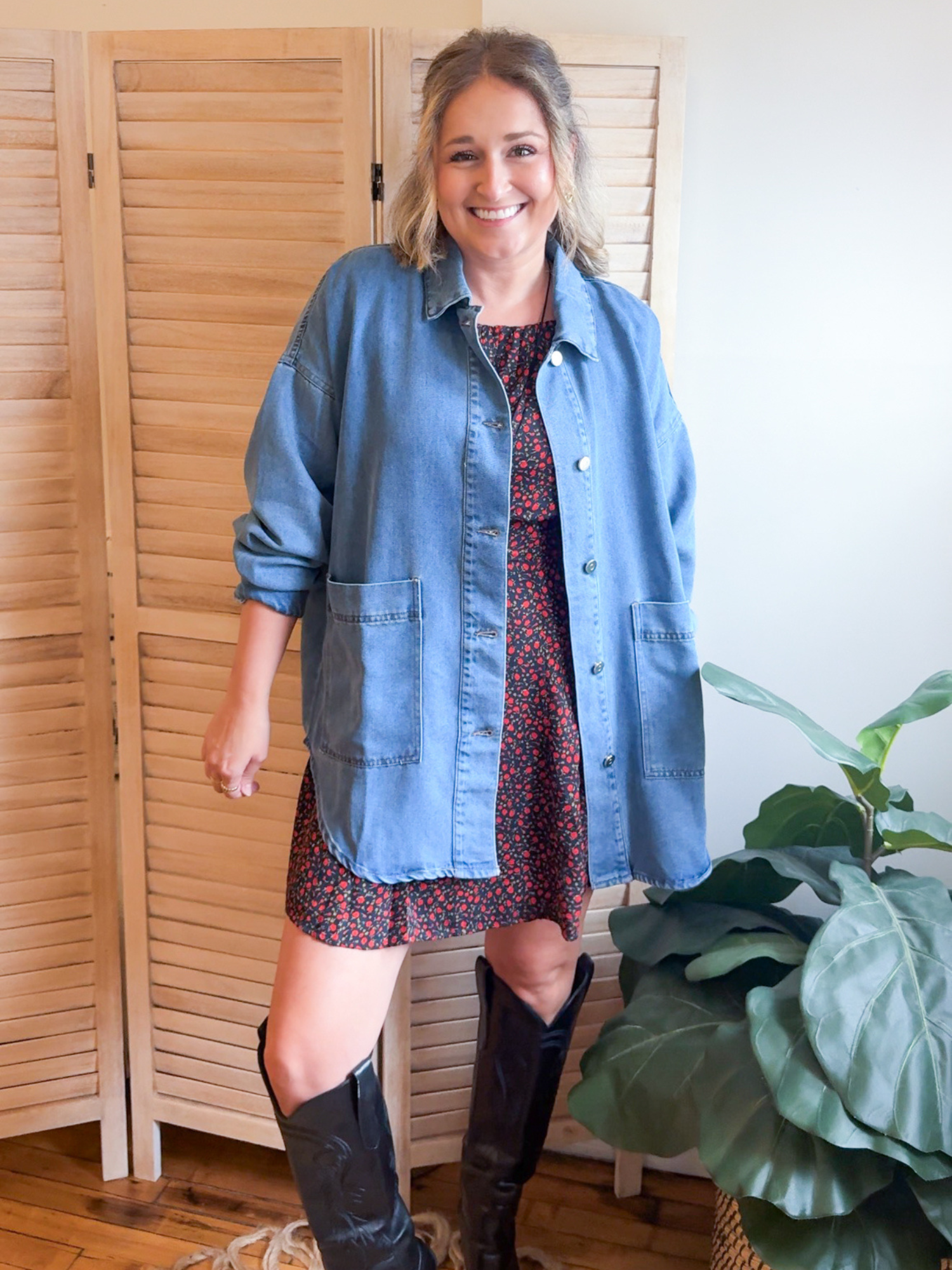 Carlyn Oversized Denim Shacket