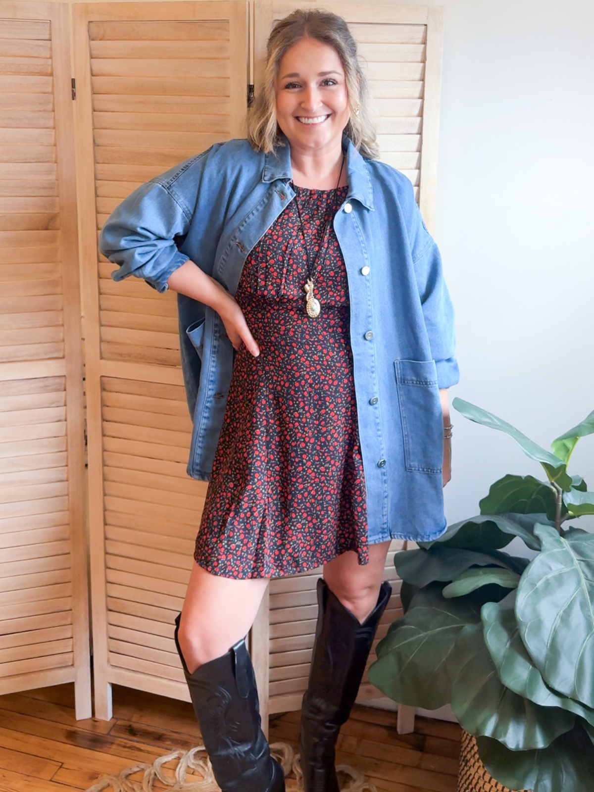 Carlyn Oversized Denim Shacket