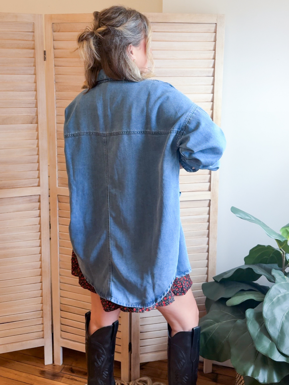 Carlyn Oversized Denim Shacket
