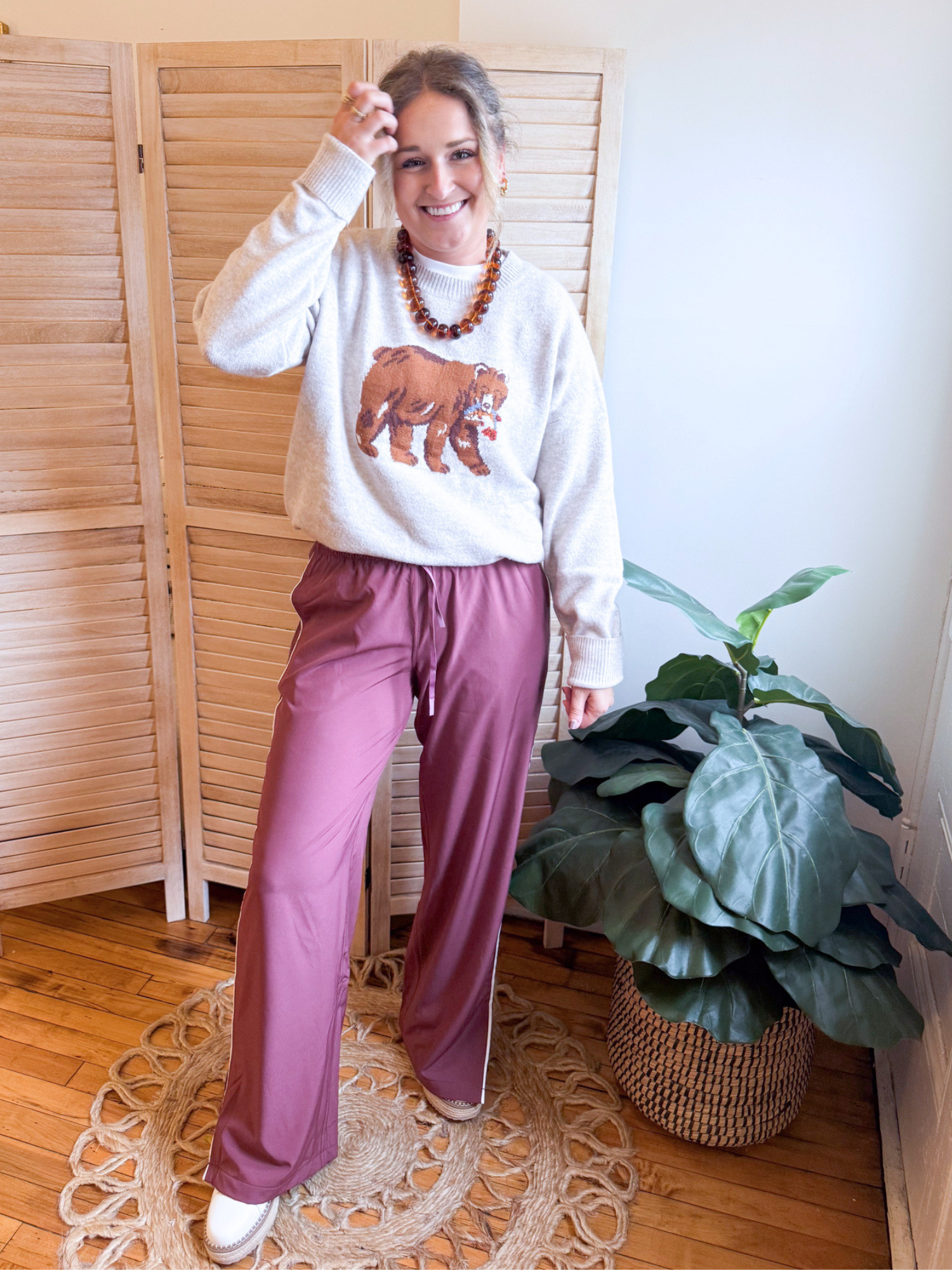 Gone Fishin Bear Sweater