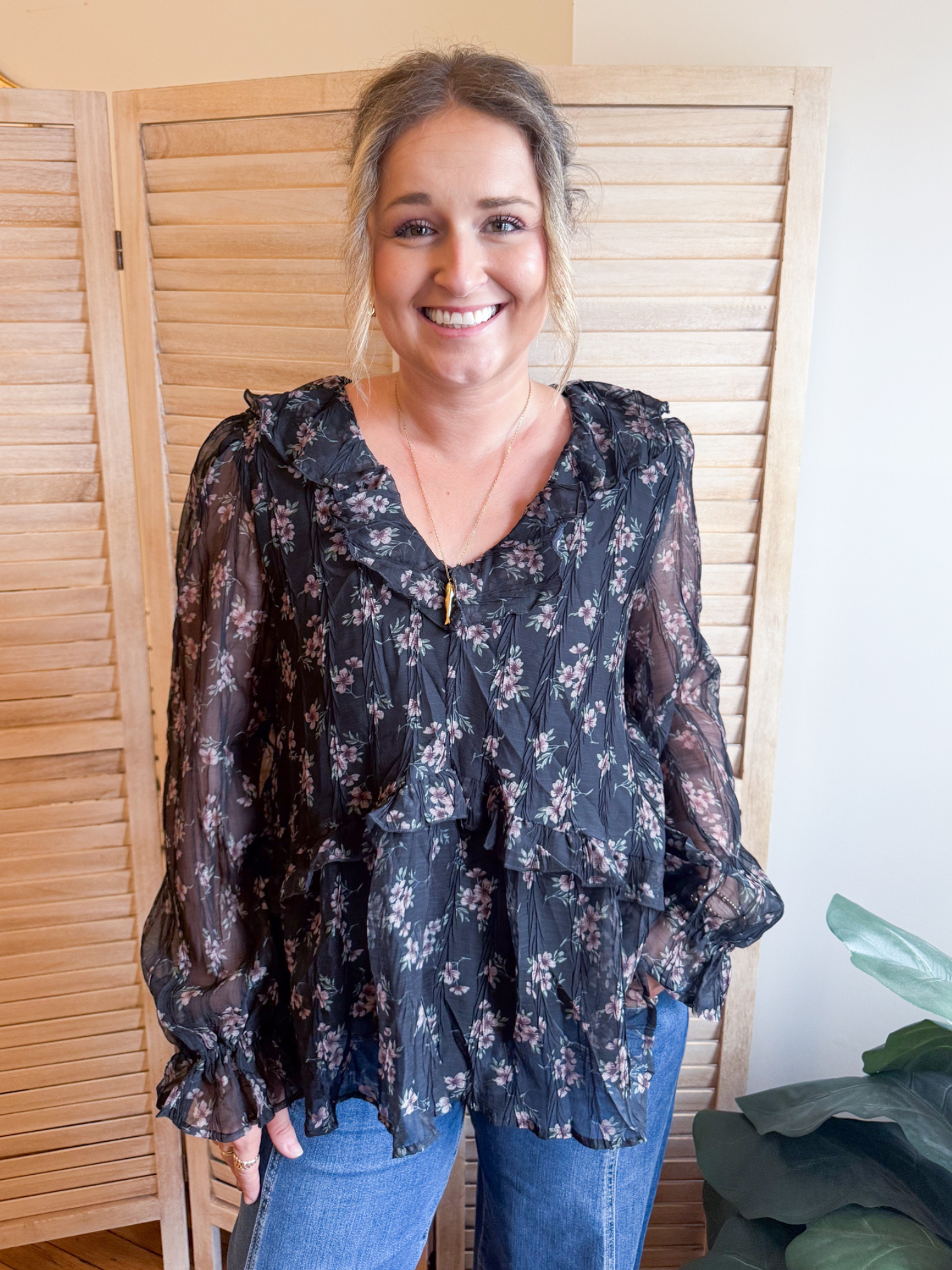 Percy Ruffle Blouse