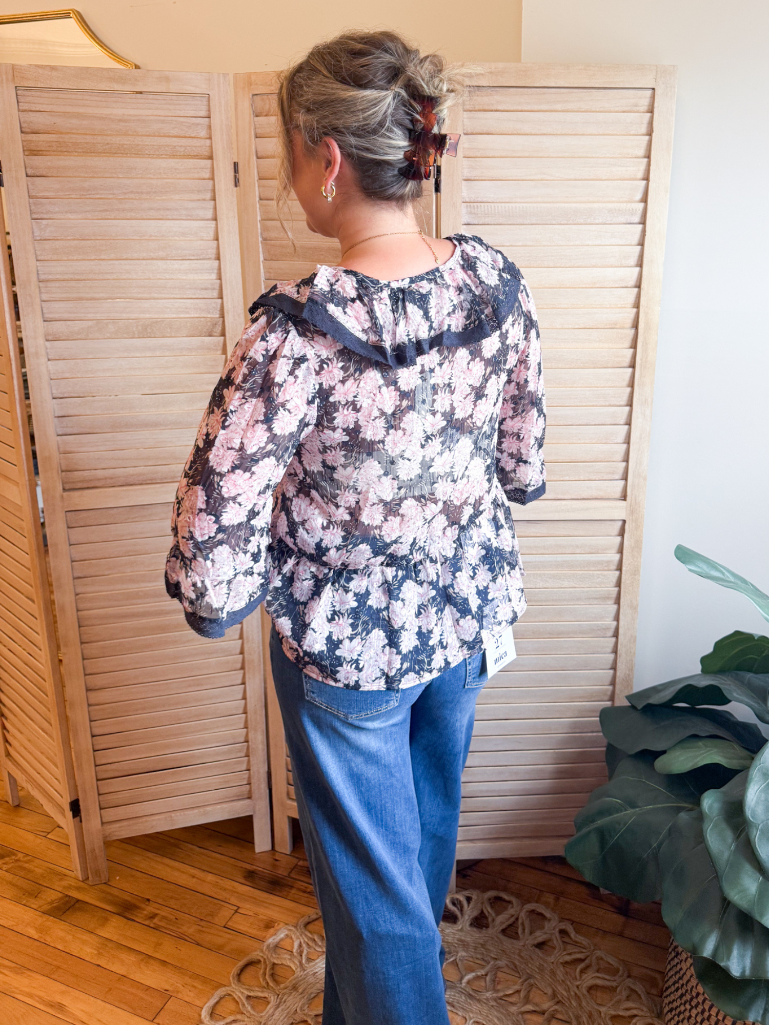 Evie Lace Trim Blouse