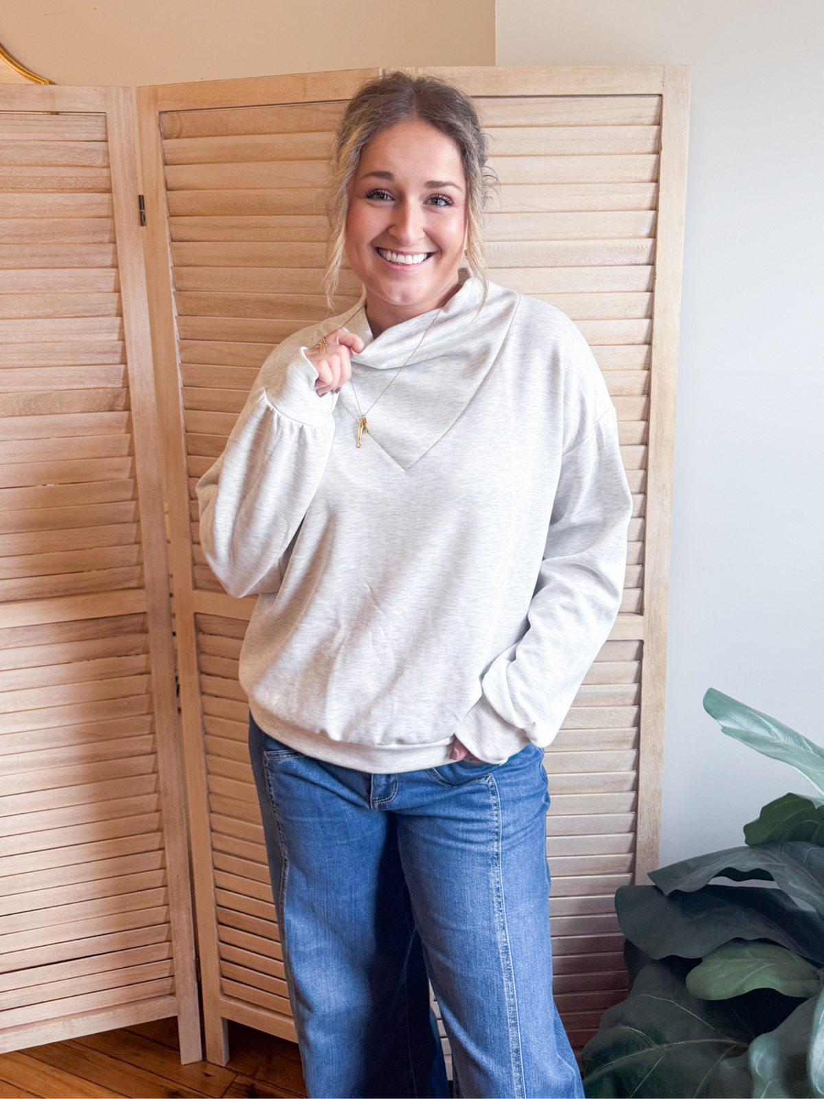 Ellie Cowl Neck Pullover