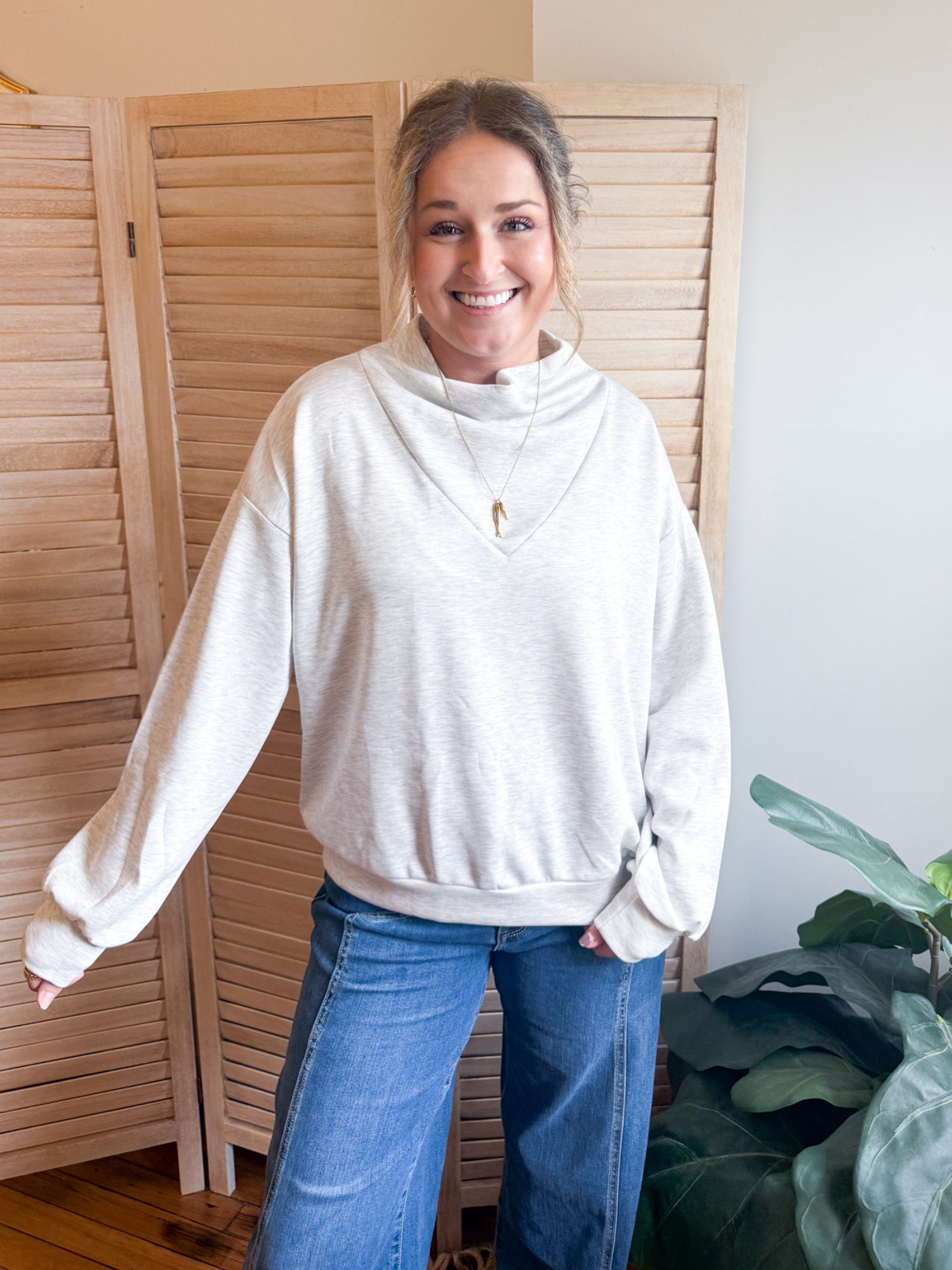 Ellie Cowl Neck Pullover