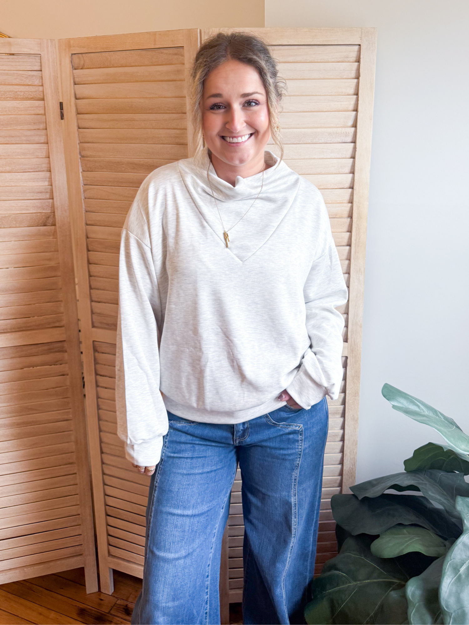 Ellie Cowl Neck Pullover