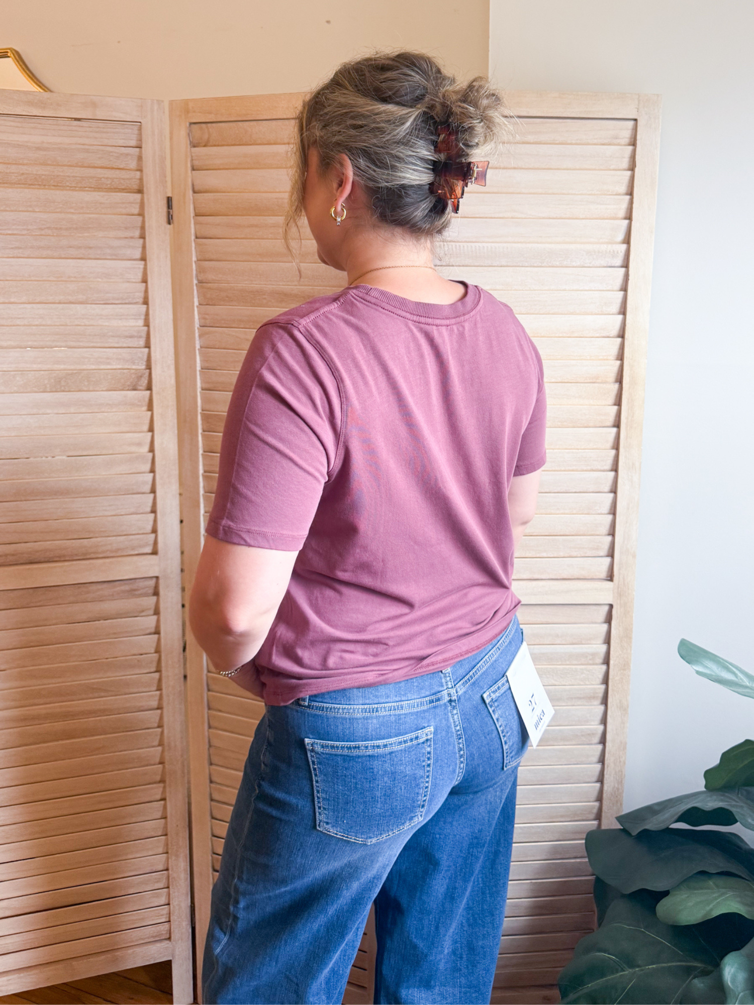 Classic Boxy Fit Tee - Rosewood