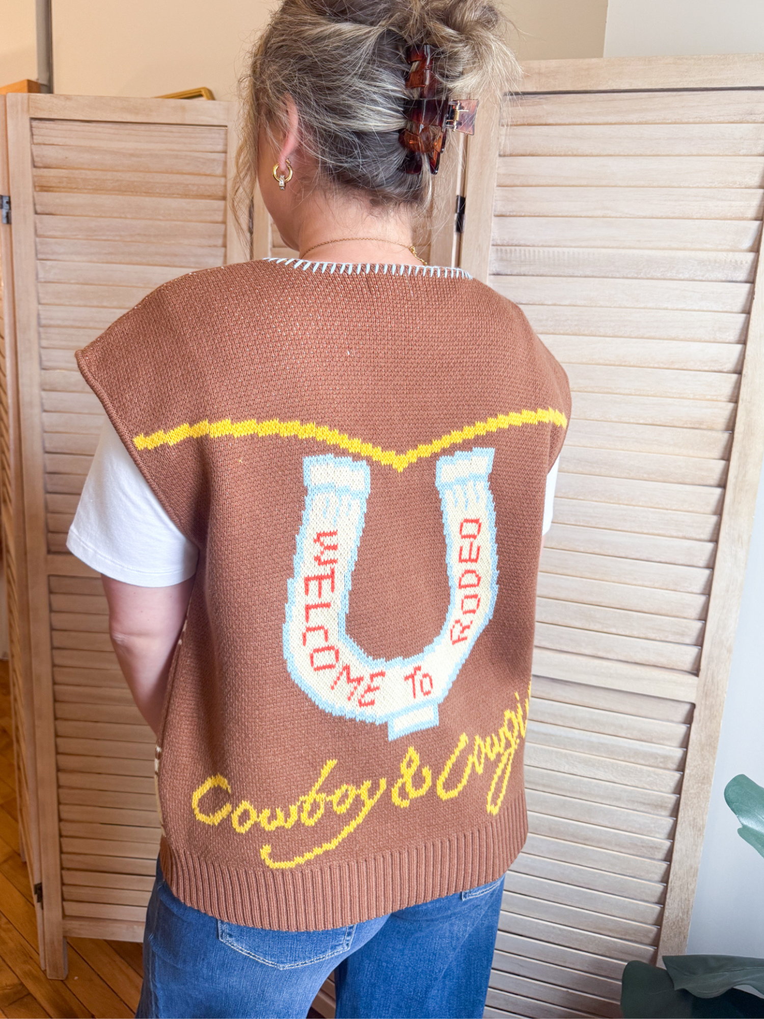 Welcome To The Rodeo Knit Vest