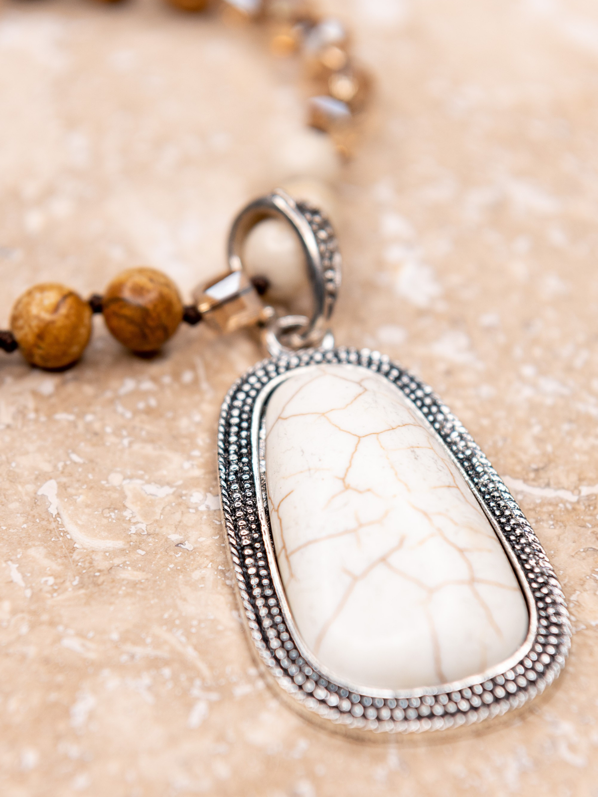 Adele White Necklace