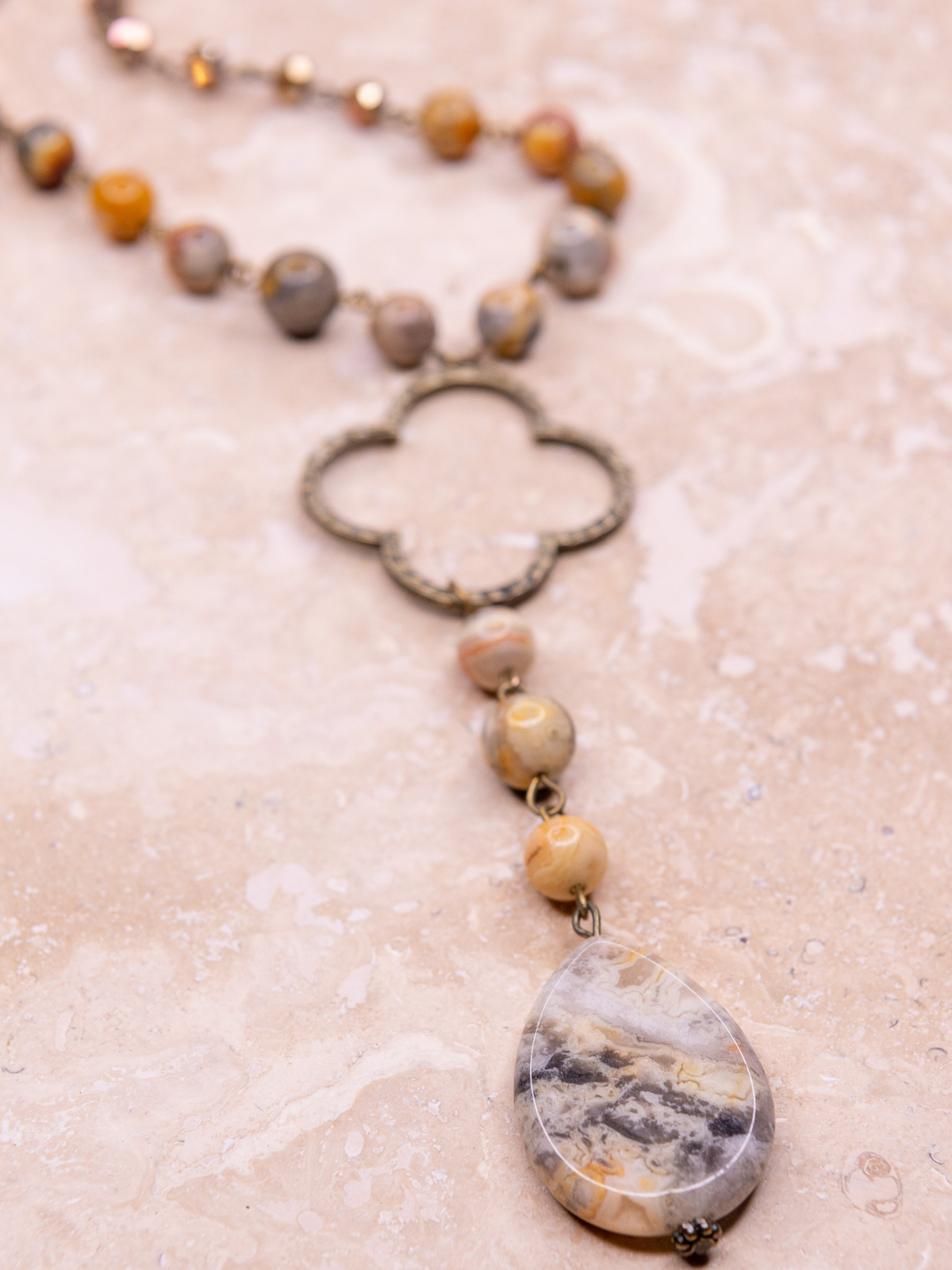 Alani Clover Drop Necklace