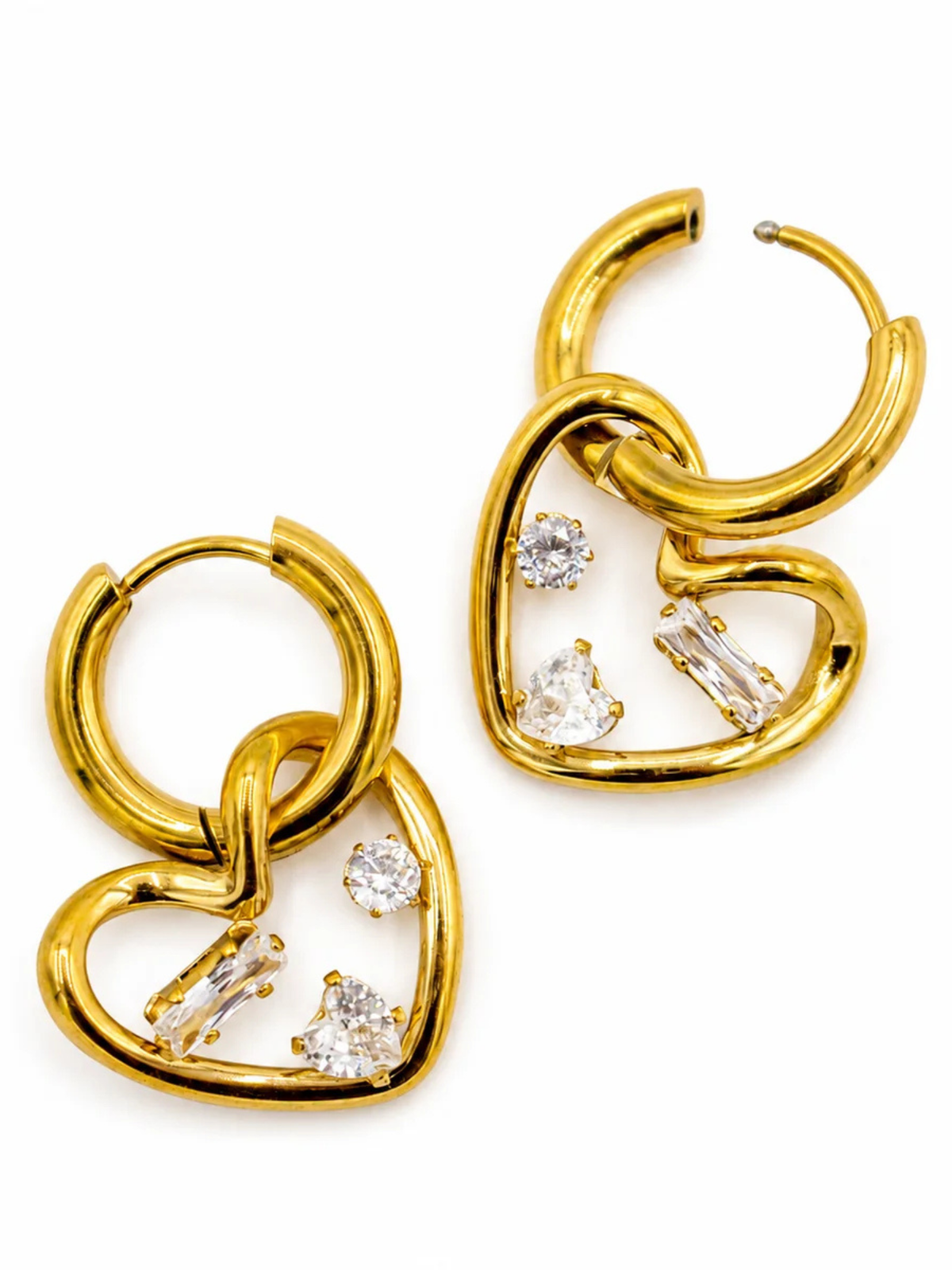 Heart Charm Earrings