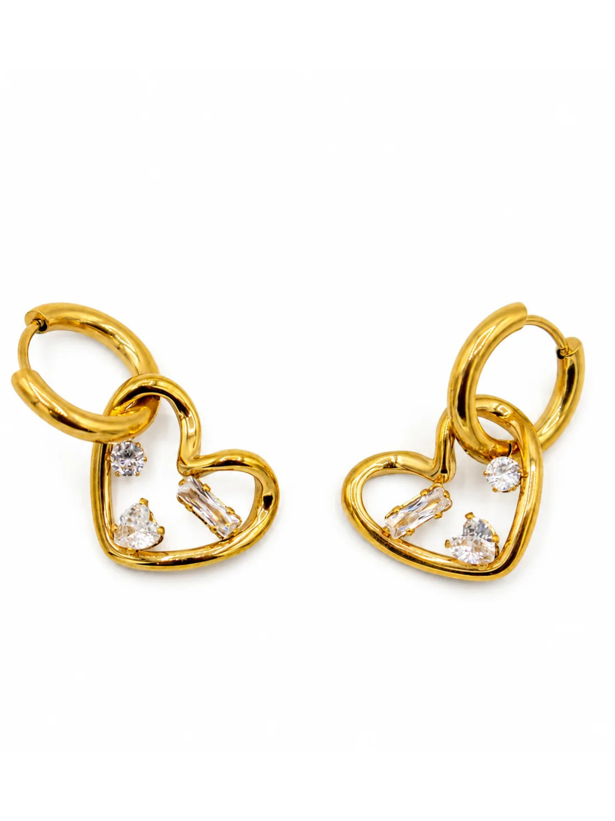 Heart Charm Earrings