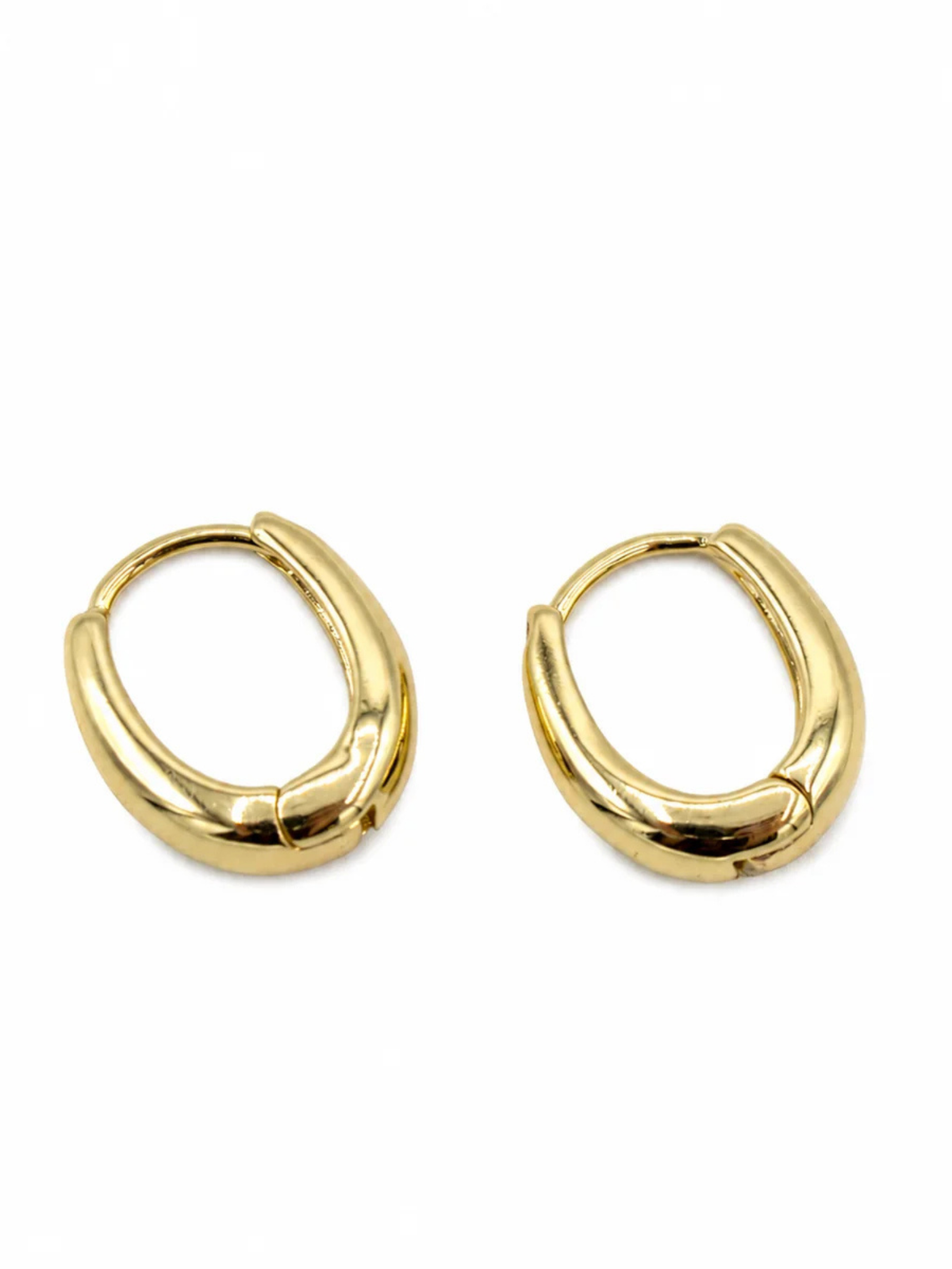 Oval Gold Huggies