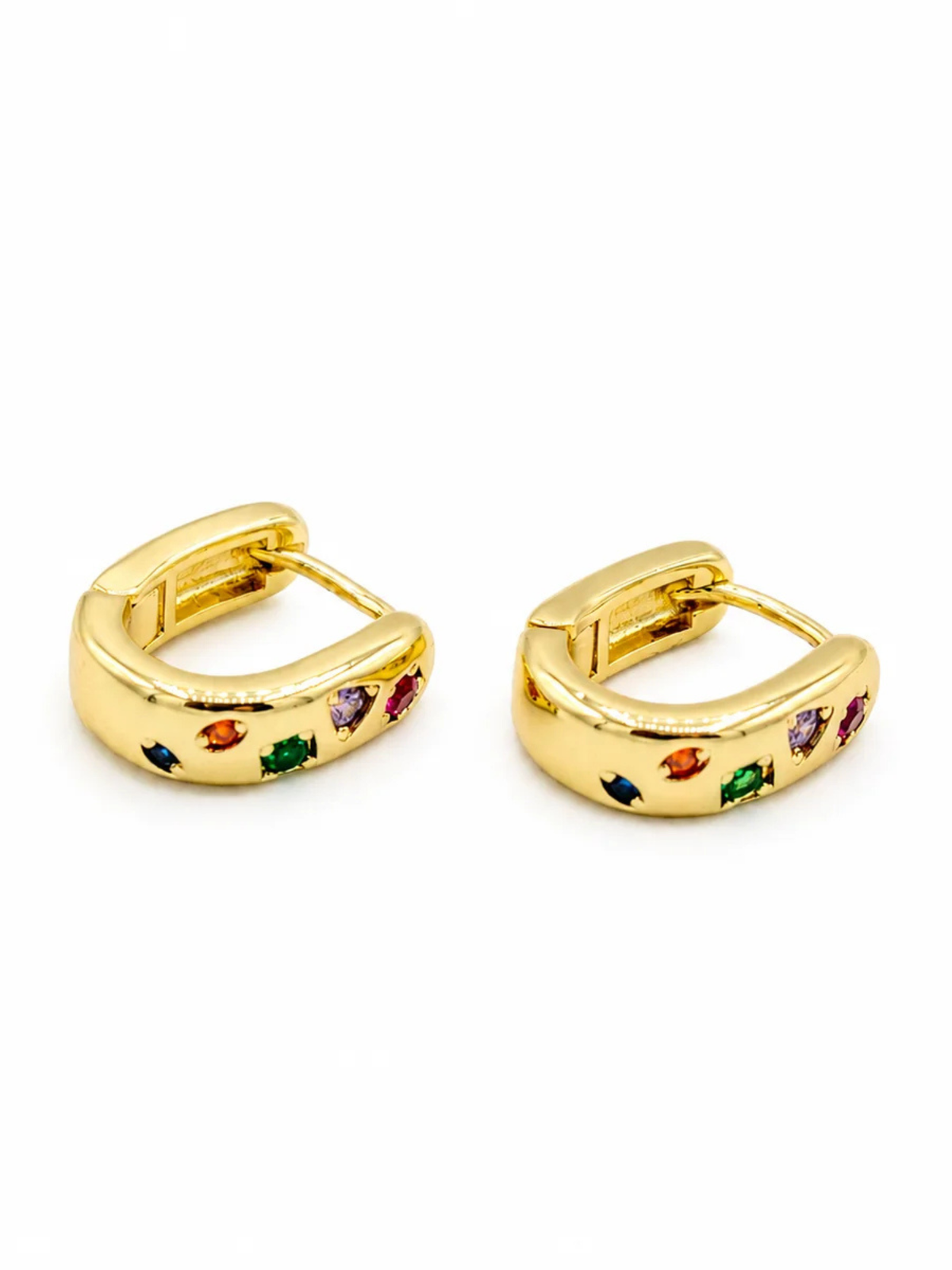 Confetti Huggie Hoops