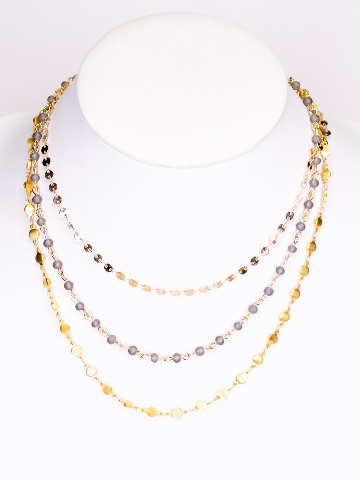 Trinity Gold Layered Necklace