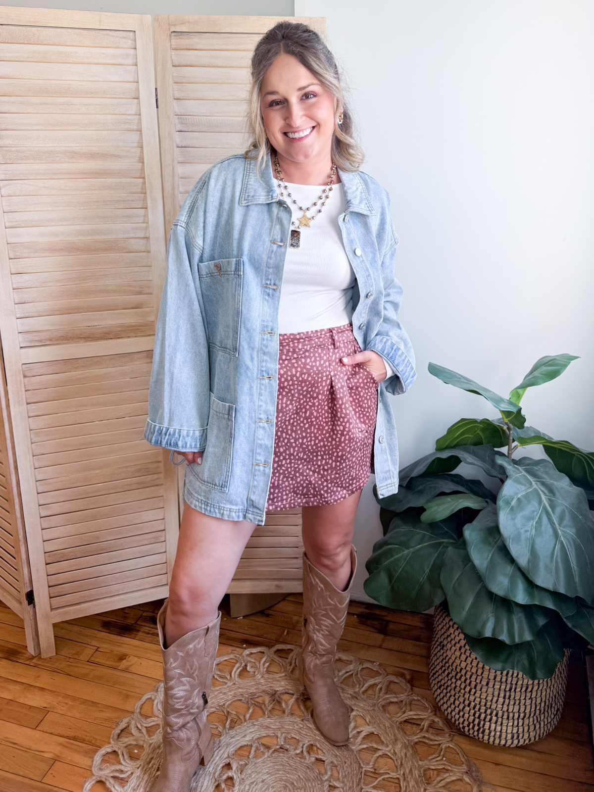 Amber Fawn Mini Skort