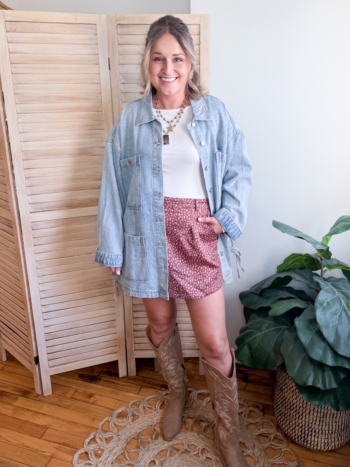 Amber Fawn Mini Skort