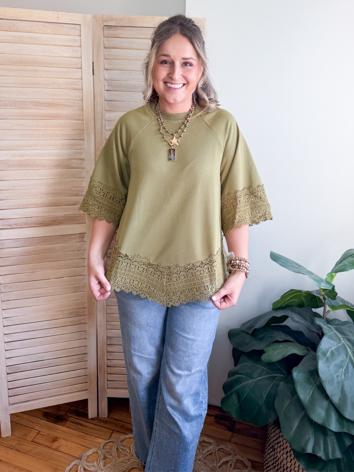 Matilda Crochet Trim Top
