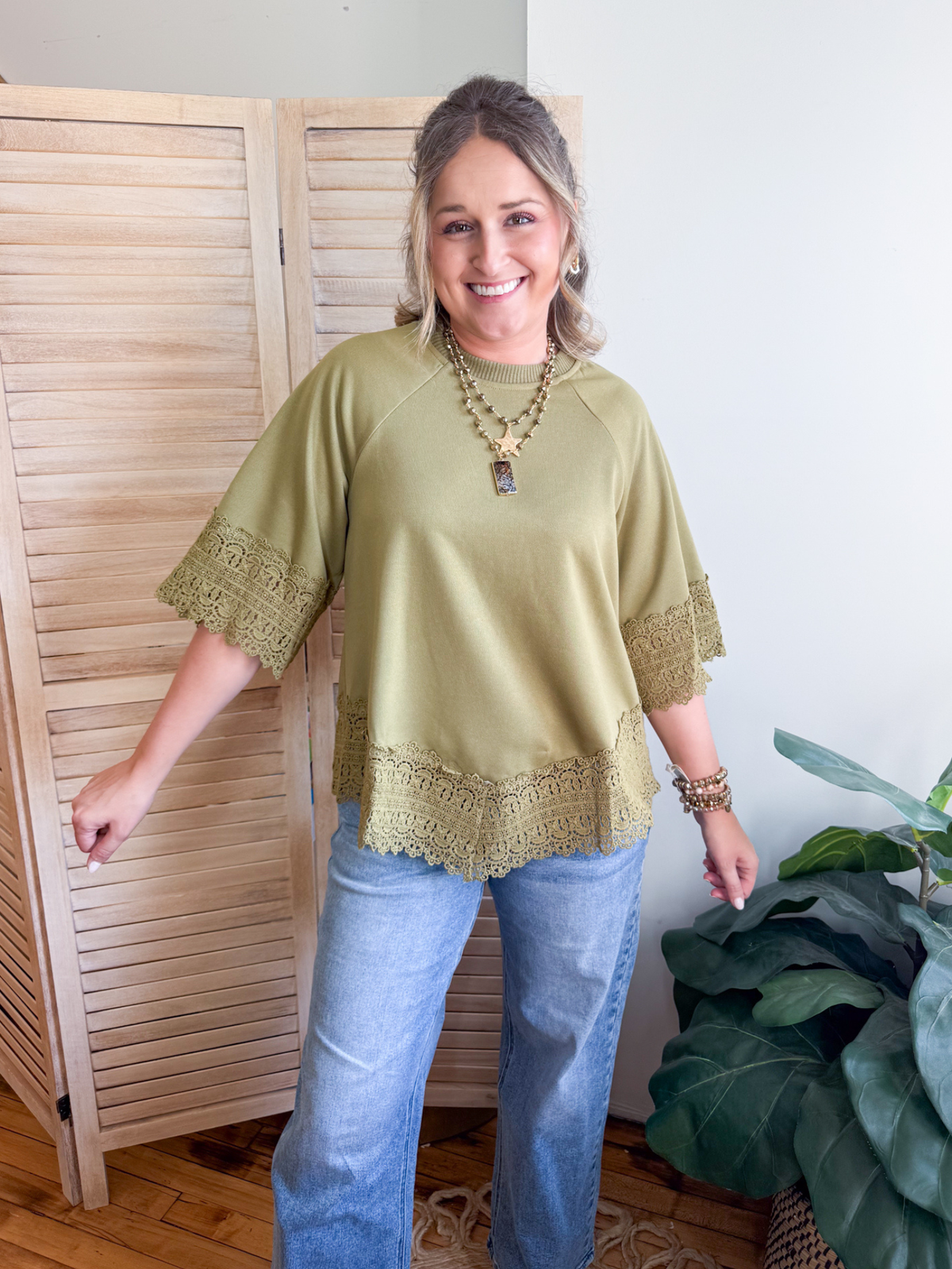 Matilda Crochet Trim Top