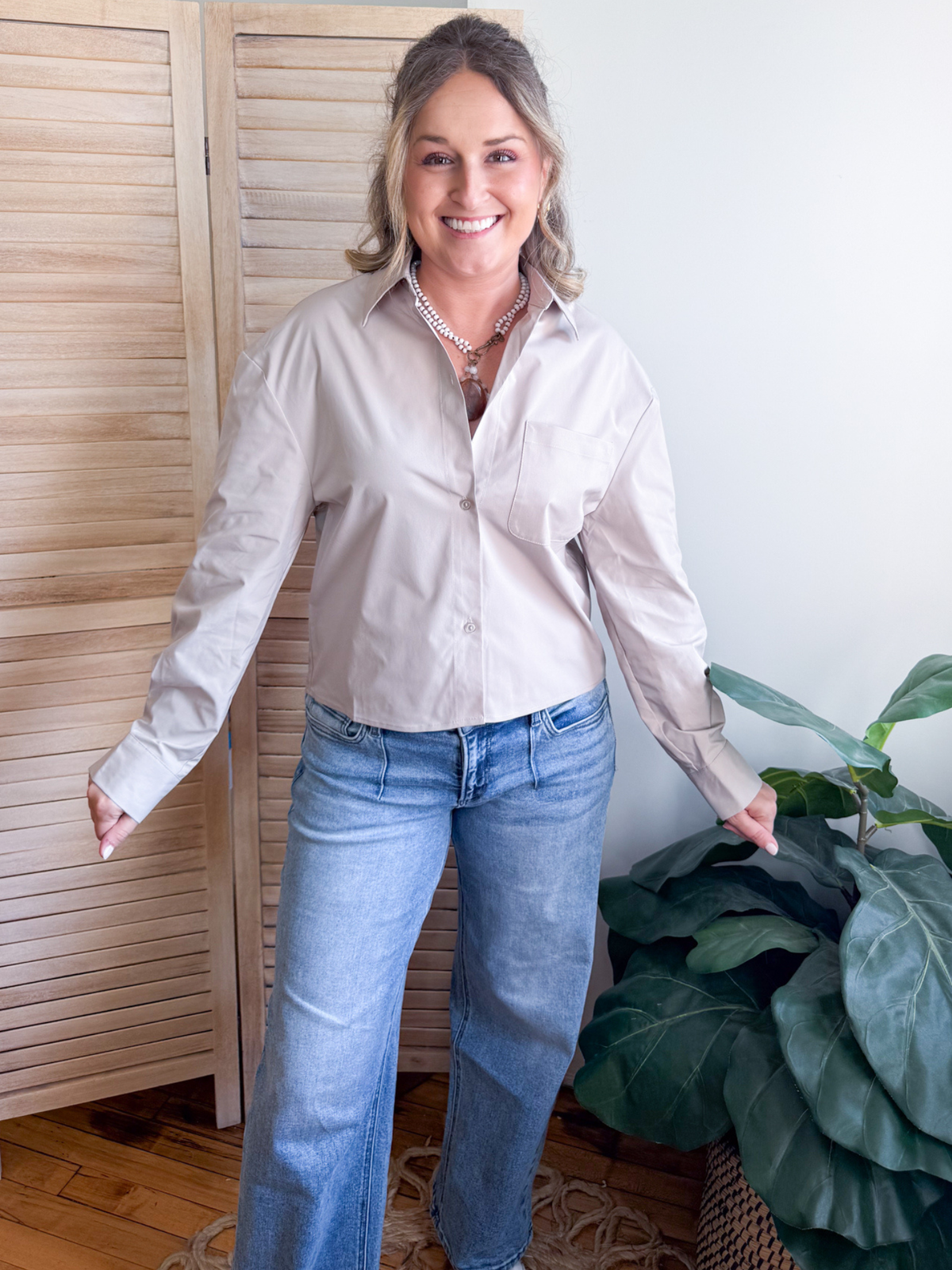 Alesia Long Sleeve Button Up