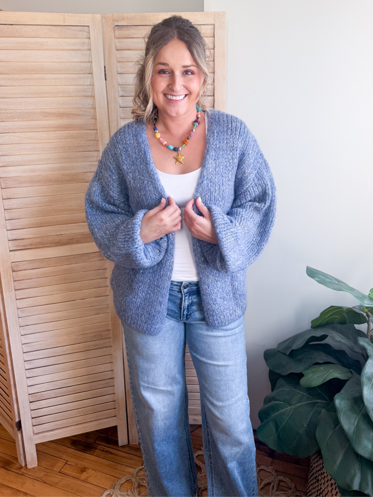 Delilah Balloon Sleeve Cardigan