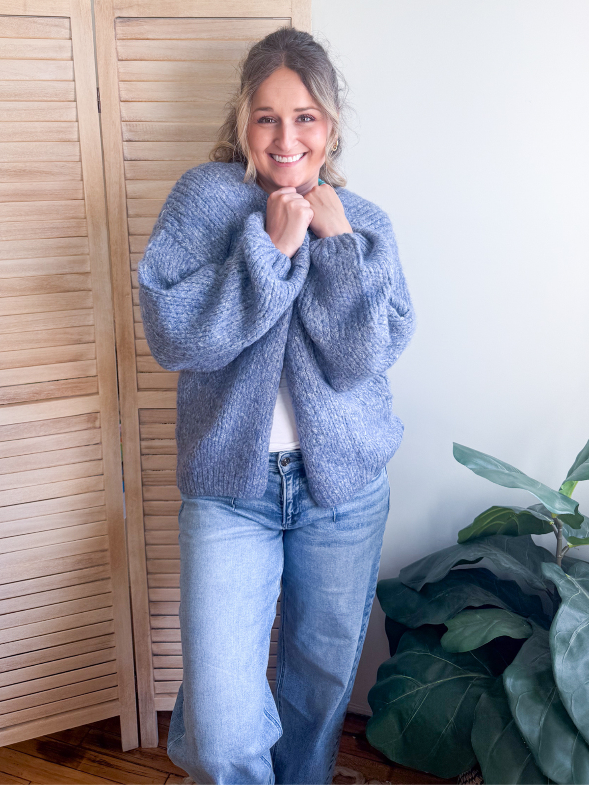 Delilah Balloon Sleeve Cardigan