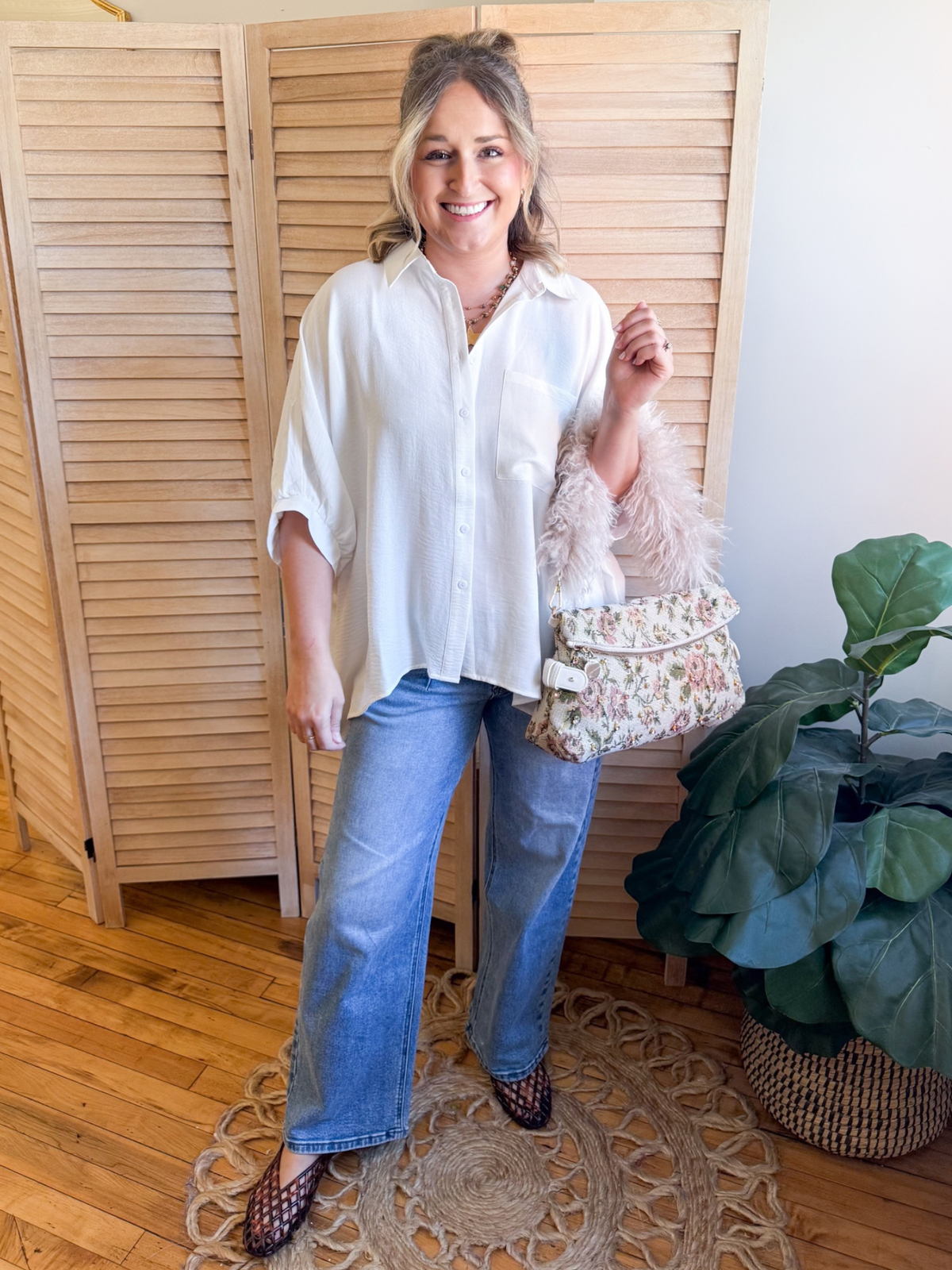 Joey Dolman Sleeve Button Down Shirt