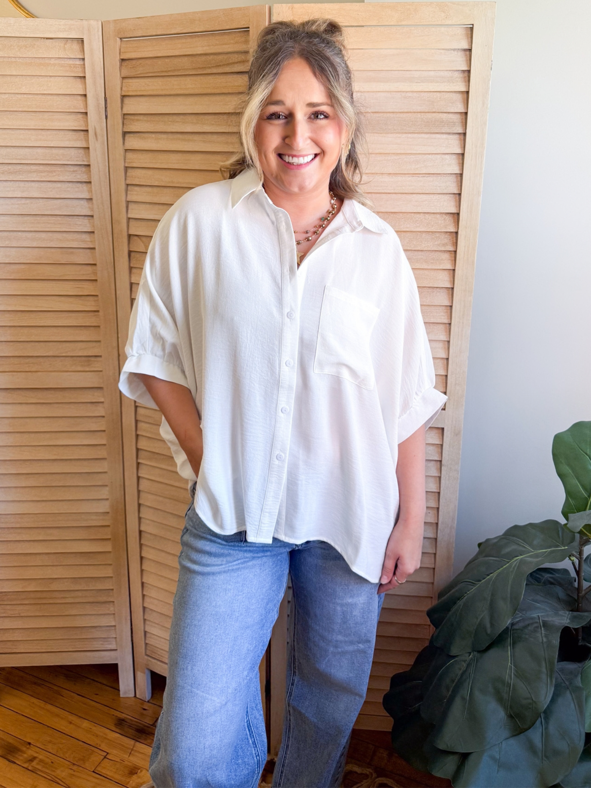 Joey Dolman Sleeve Button Down Shirt
