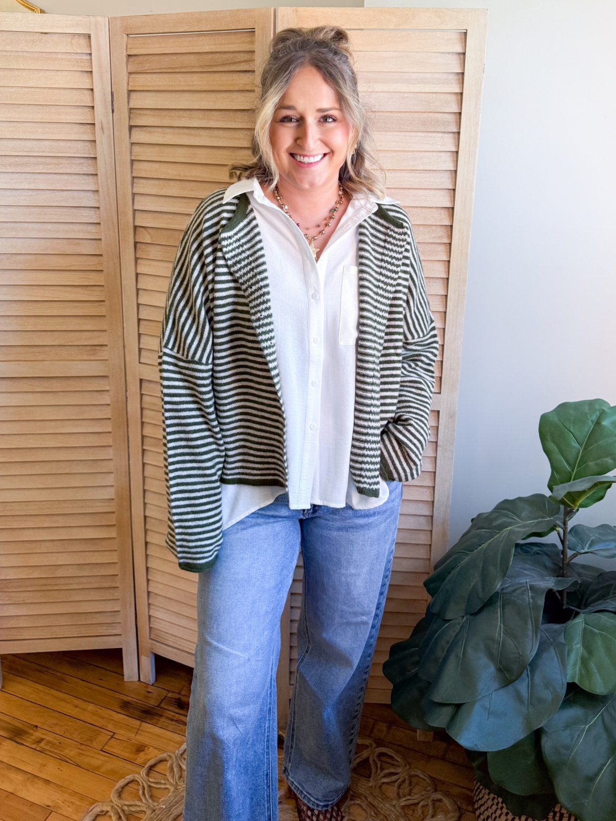 Amelia Striped Cardigan