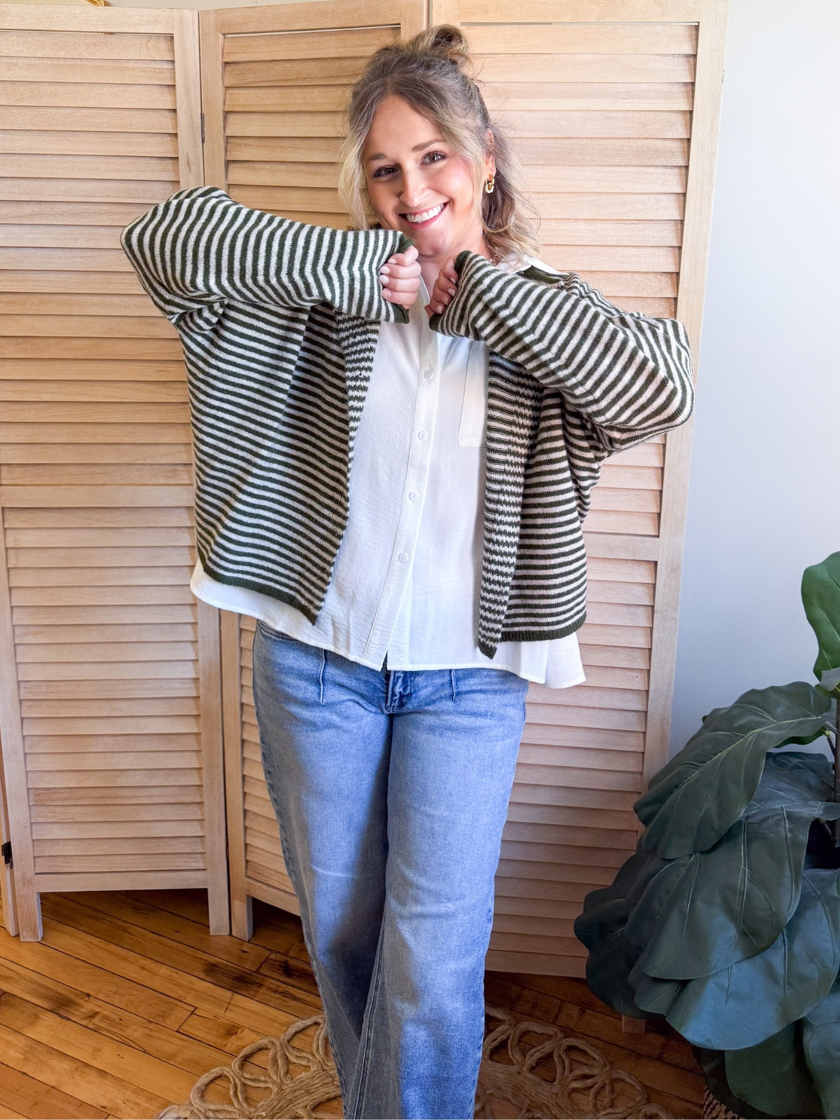Amelia Striped Cardigan