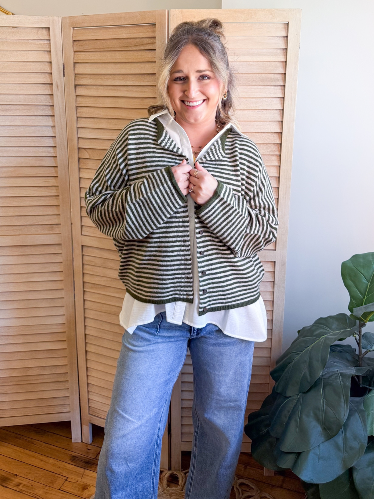 Amelia Striped Cardigan