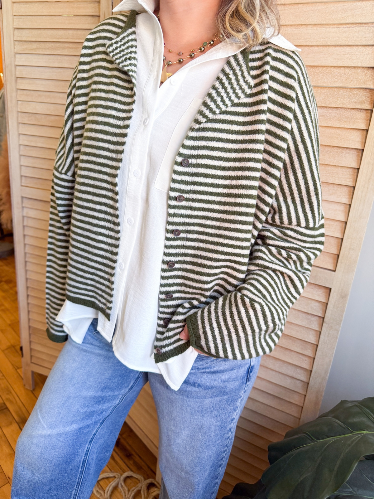 Amelia Striped Cardigan