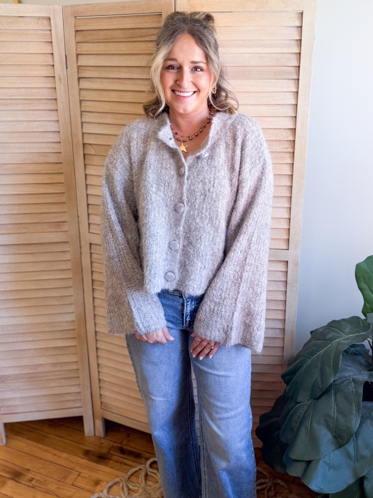 Haven Fuzzy Knit Cardigan
