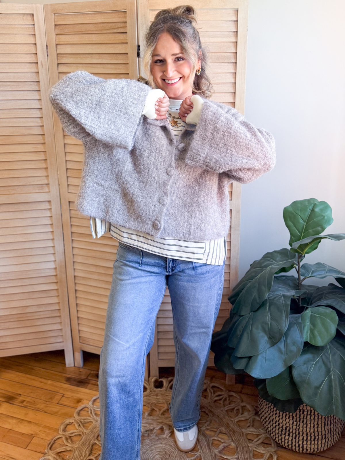 Haven Fuzzy Knit Cardigan