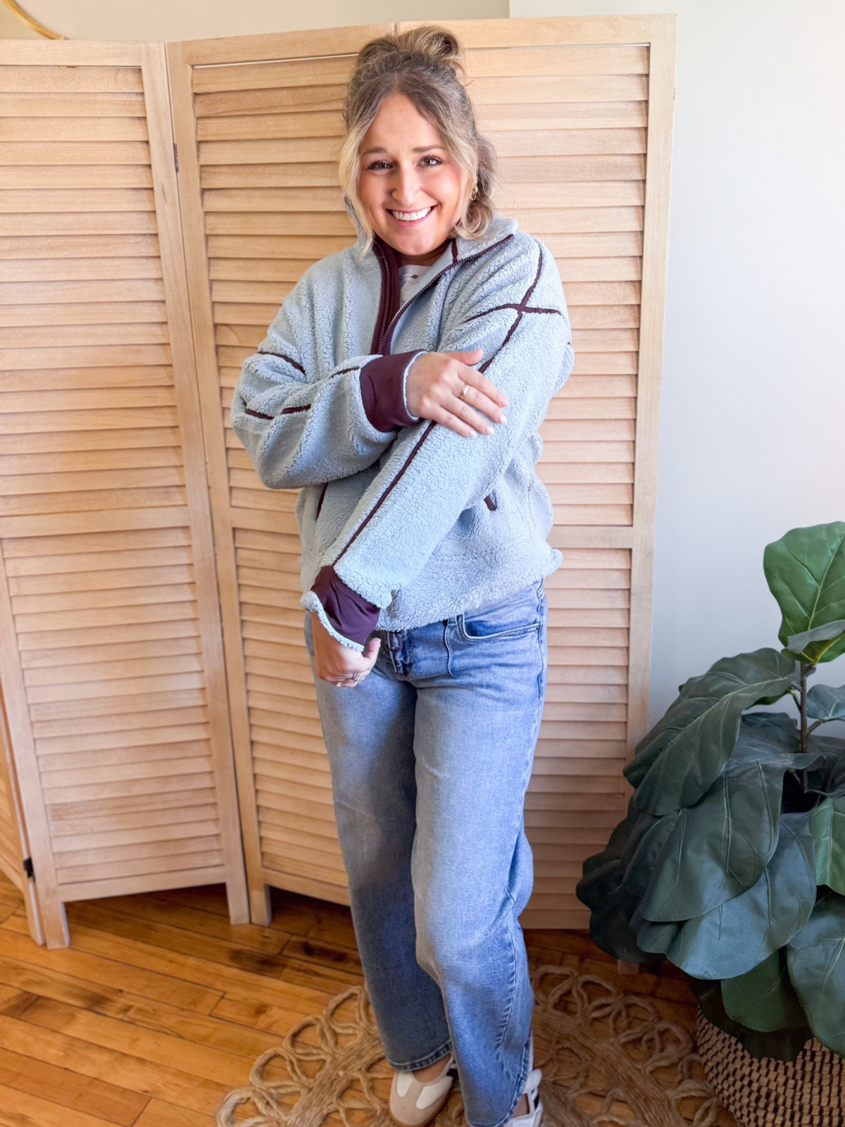 Mountain Sky Quarter Zip Sherpa