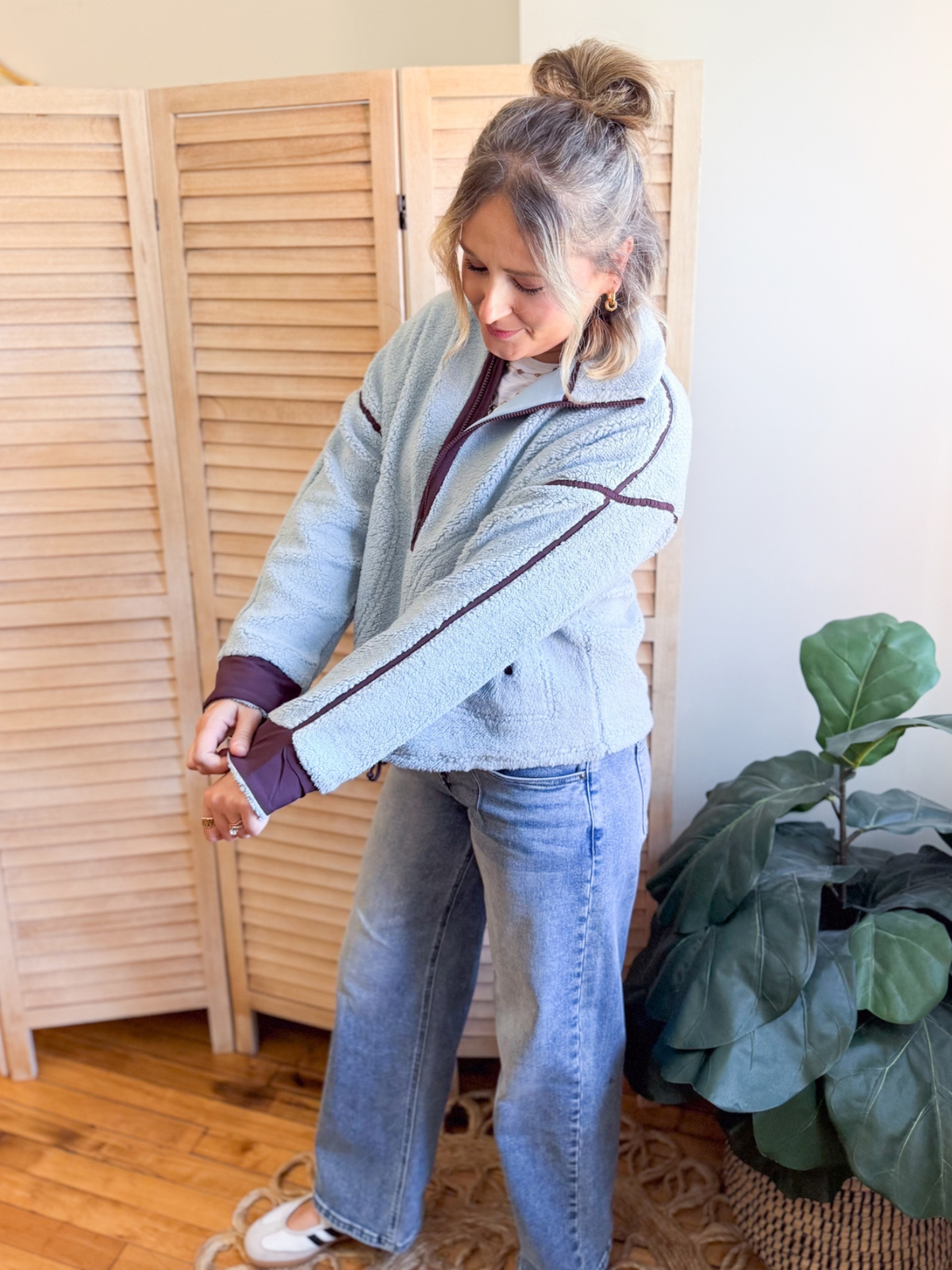 Mountain Sky Quarter Zip Sherpa