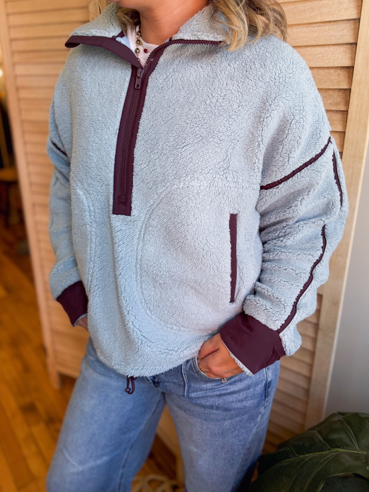 Mountain Sky Quarter Zip Sherpa