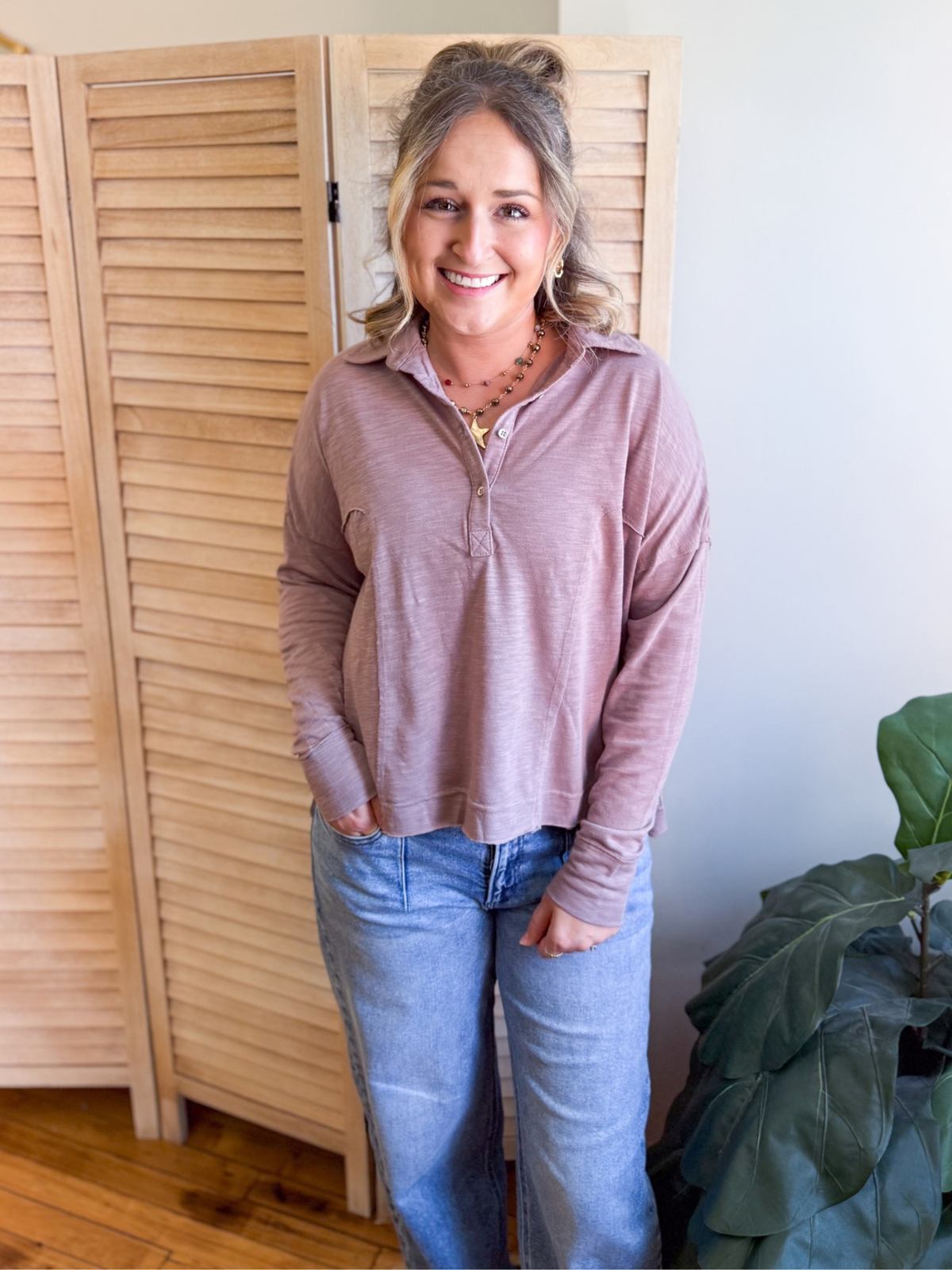 Blakely Long Sleeve Polo Tee
