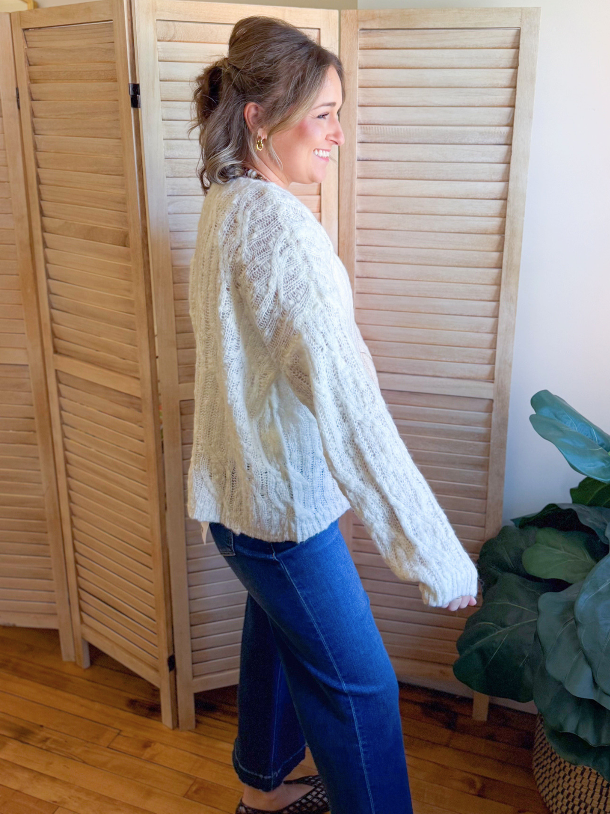 Rory Cable Knit Oversized Sweater