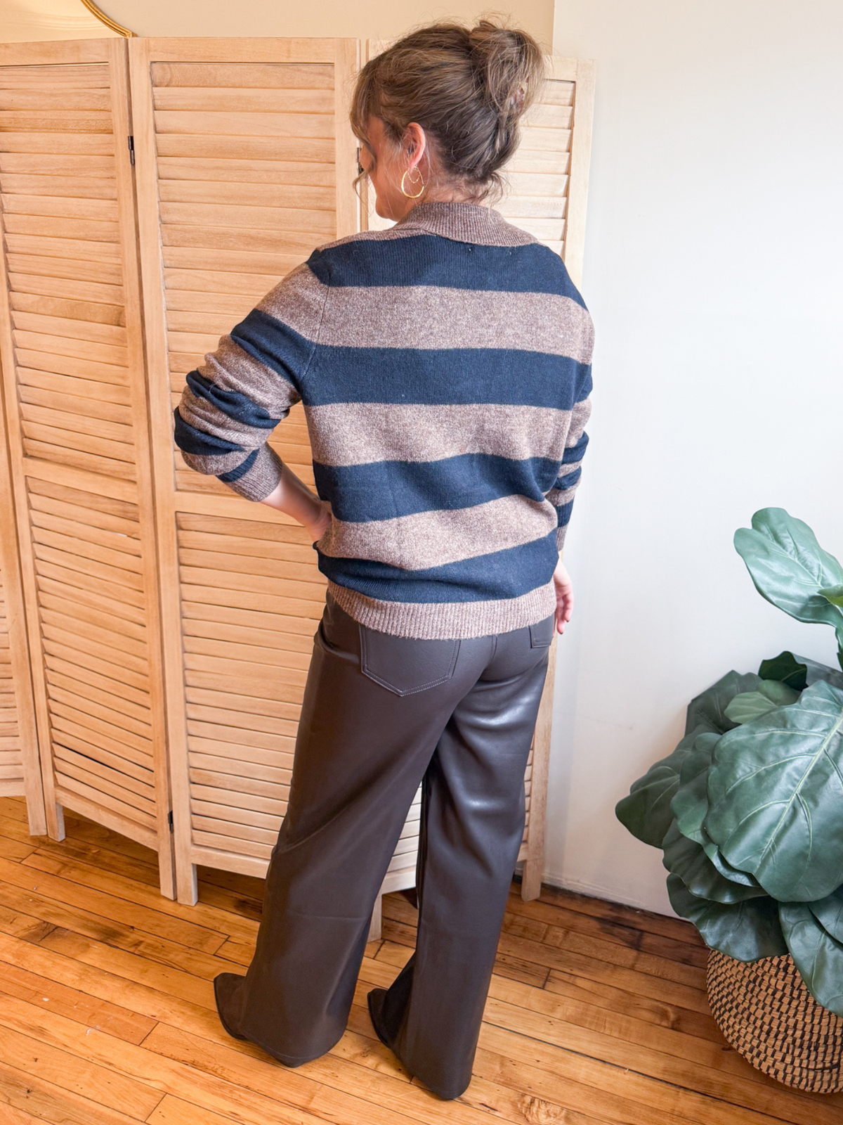 Romy Striped Long Sleeve Cardigan