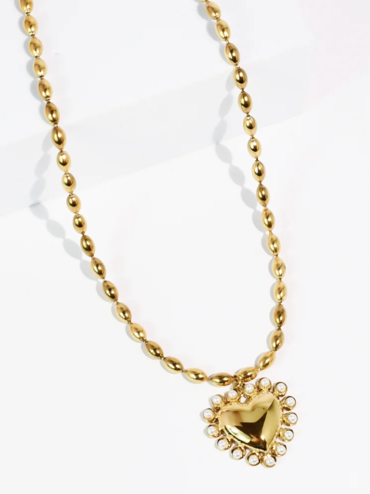 Heart Of Gold Waterproof Necklace