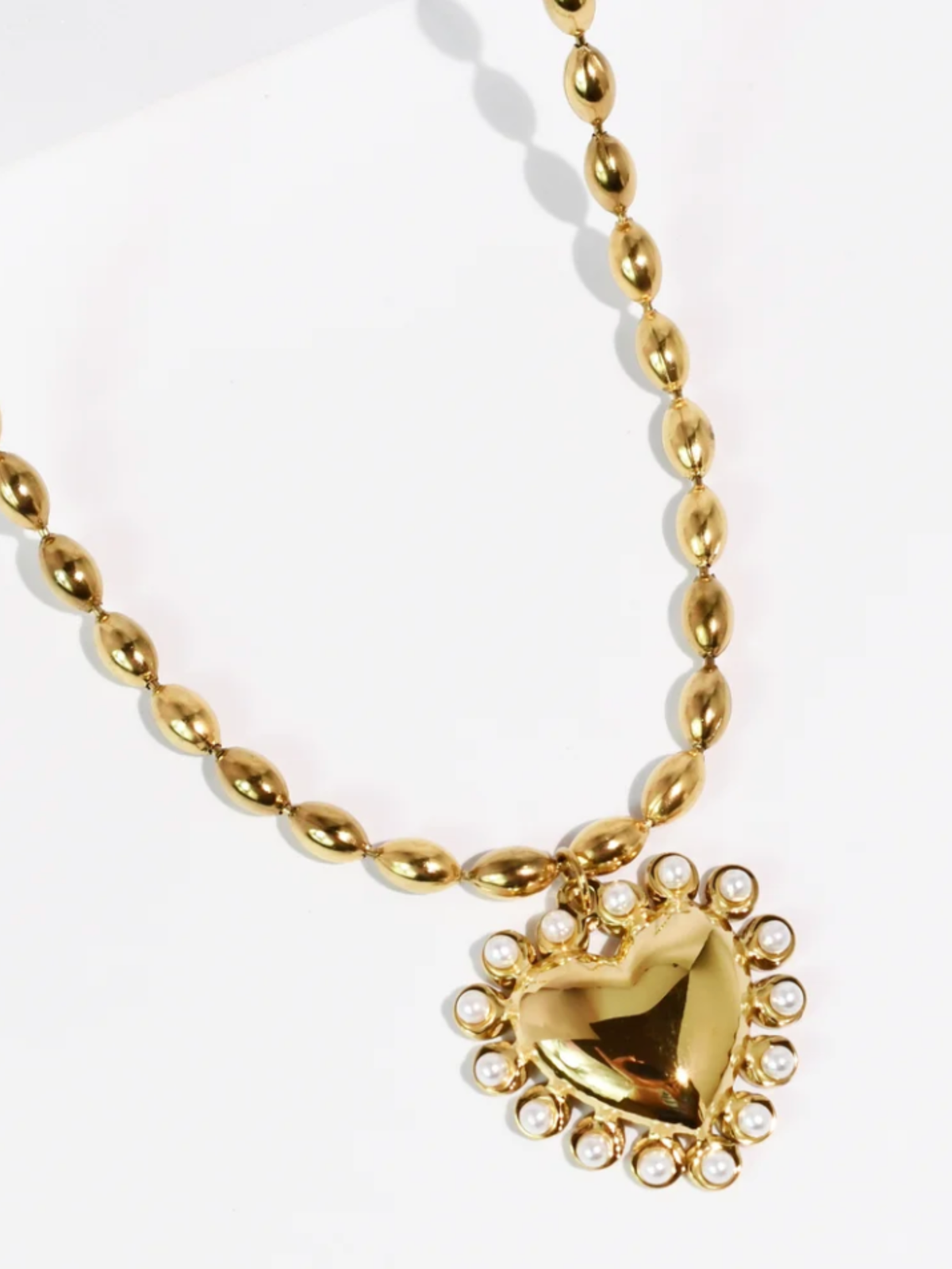 Heart Of Gold Waterproof Necklace