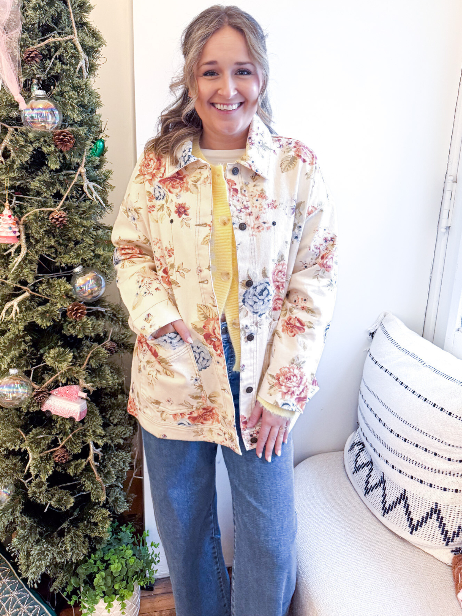 Jules Floral Denim Jacket