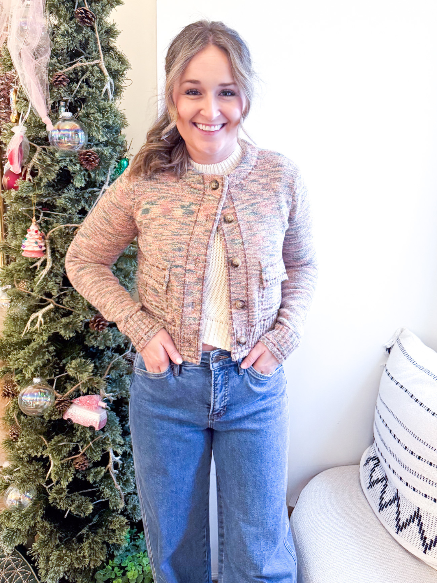 Cassie Multi Color Cardigan - The Collective Rose