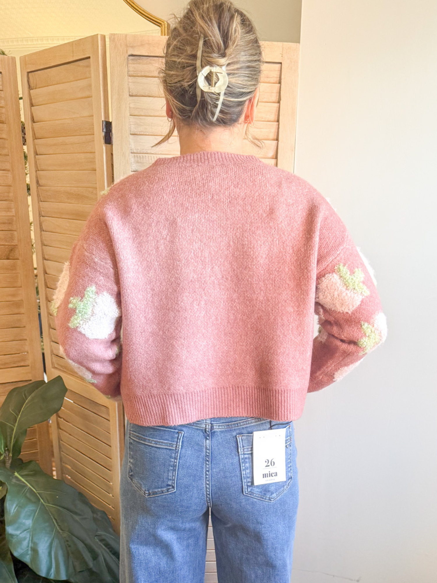 Sweet Strawberry Knit Cardigan - The Collective Rose