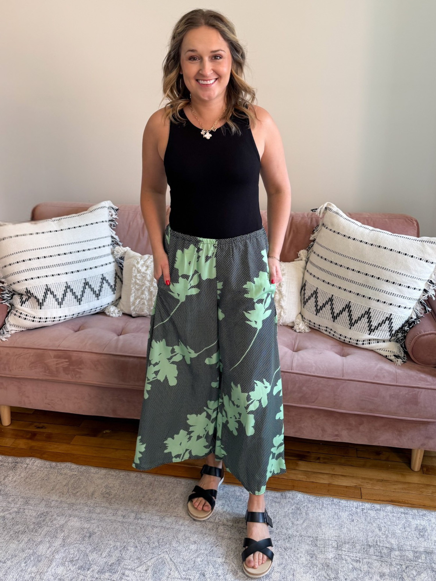 Marina Wide Leg Pants - The Collective Rose