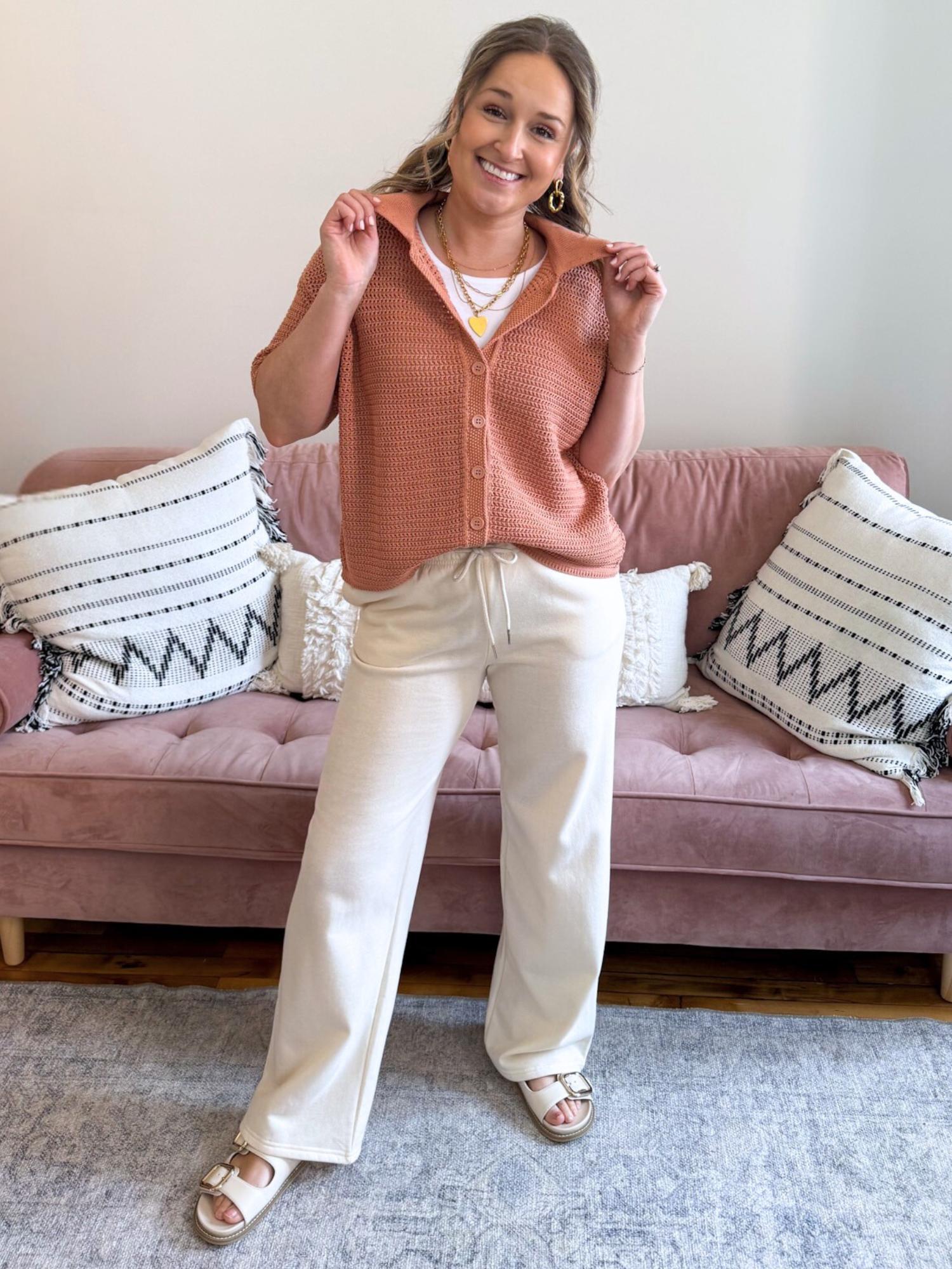 Izzy Crochet Button Up - The Collective Rose